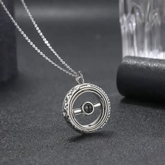 "I love you" 100 languages necklace with astronomical ball – A unique keepsake for your special moments