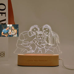 Custom Photo 3D Lamp, Anniversary Gift For Couple, Gift For Him, Gift For Her