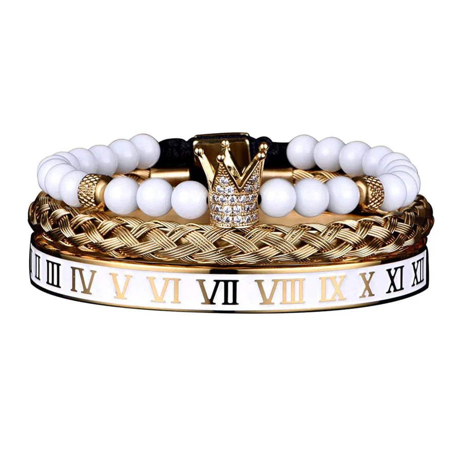 Bracelet Gift Set "To My Man - Straighten Your Crown"